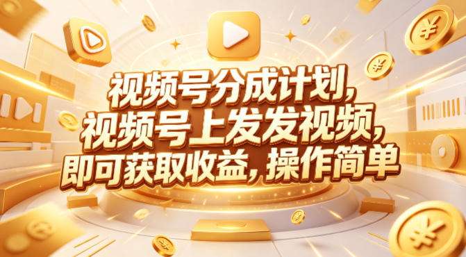 视频号分成计划，599元众筹的Red团队课程，视频号上发发视频，即可获取收益，操作简单-网创之家