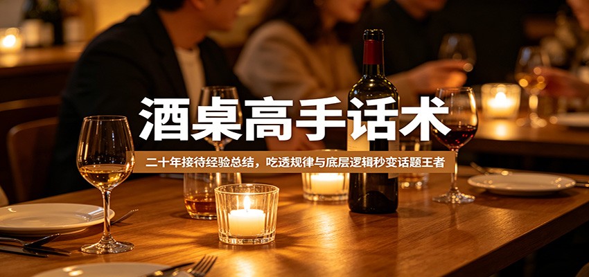 酒桌高手话术：二十年接待经验总结，吃透规律与底层逻辑秒变话题王者-网创之家