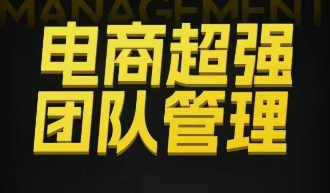 电商超强团队管理，组织绩效，到用人执行，分权合伙-网创之家