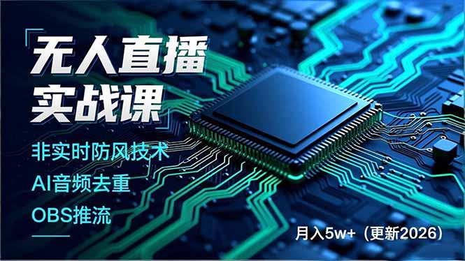 无人直播实战课(更新2月-网创之家