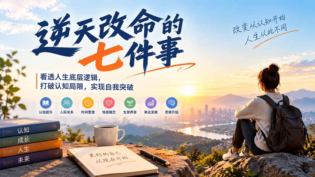 付费文章：逆天改命的七件事，看透人生底层逻辑，打破认知局限，实现自我突破-网创之家