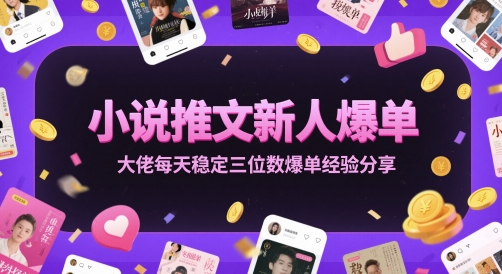 小说推文新人爆单大佬每天稳定三位数爆单经验分享-网创之家