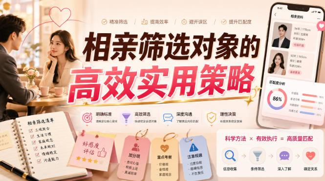 付费文章：相亲筛选对象的高效实用策略-网创之家