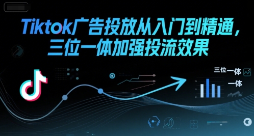Tiktok广告投放从入门到精通，三位一体加强投流效果-网创之家