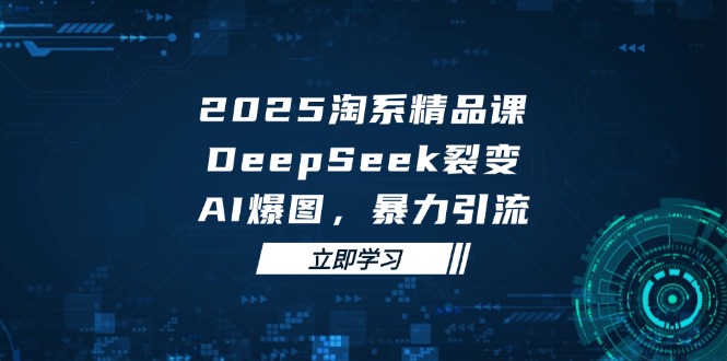 2025 淘系精品课,DeepSeek 裂变,AI 爆图,暴力引流-网创之家