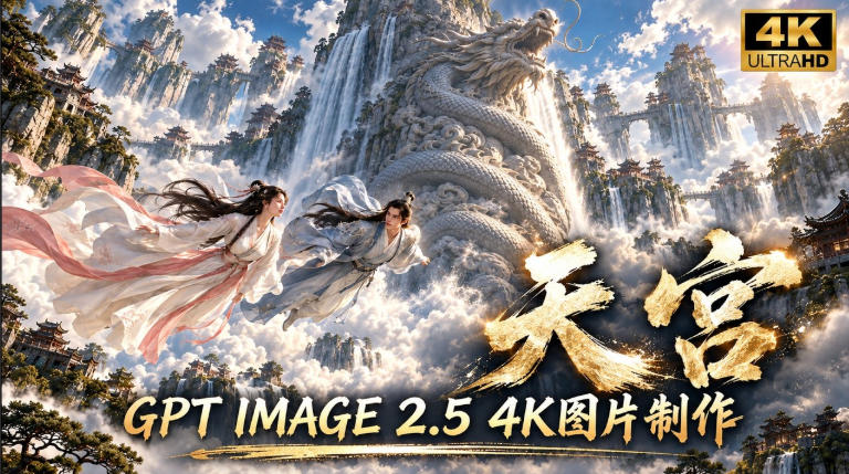GPT Image 2.5实测!4K到底多清楚?皮肤、手指、修图与天宫场景全面测试-网创之家