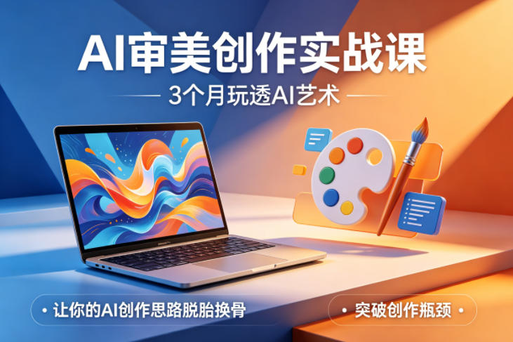 AI审美创作实战课，3个月玩透AI艺术，让你的AI创作思路脱胎换骨，突破创作瓶颈(更新0617)-网创之家