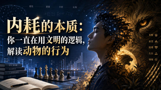 付费文章：内耗的本质：你一直在用文明的逻辑，解读动物的行为-网创之家