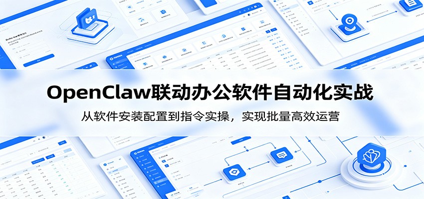 OpenClaw自动化实操课：从软件安装配置到指令实操，实现批量高效运营-网创之家