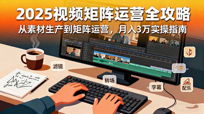 2025短视频矩阵运营全攻略：从素材生产到矩阵运营，月入3万实操指南-网创之家