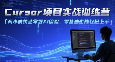 Cursor项目实战训练营,两小时快速掌握AI编程,零基础也能轻松上手-网创之家