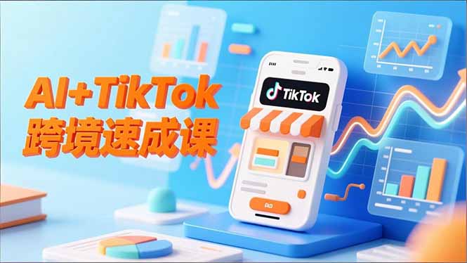 AI+TikTok跨境速成课，智能翻译、店铺定位、流程拆解，7天高效上线运营-网创之家