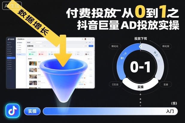 付费投放从0到1之抖音巨量AD投放实操-网创之家