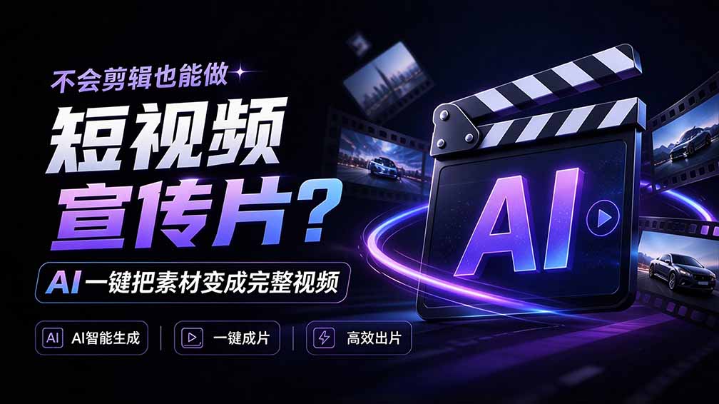 我跪下来了！不会剪辑也能做短视频宣传片？ AI 一键把素材变成完整视频，真是神奇，OpenFilm 超省事-网创之家