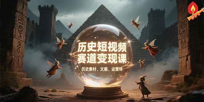 历史短视频赛道变现课,百集素材库应用,文案剪辑技巧,账号运营全案-网创之家