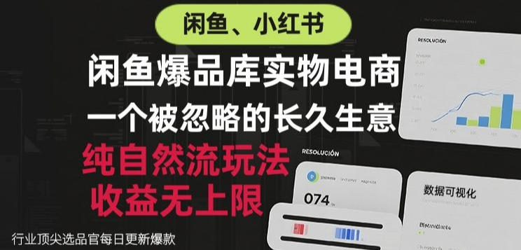 闲鱼小红书实物电商，纯自然流玩法，一个被忽略的长久生意，收益无上限【揭秘】-网创之家