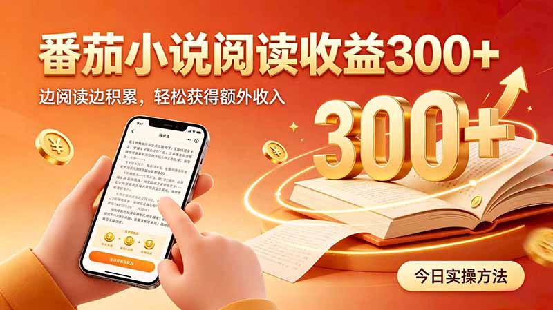 全自动番茄挂机玩法，日入300+边阅读边积累，轻松获得额外收入-网创之家