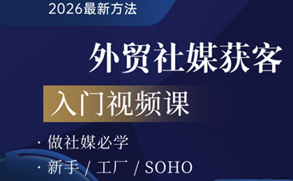 2026外贸社媒获客入门课-网创之家