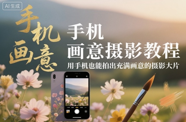 手机画意摄影教程，用手机也能拍出充满画意的摄影大片-网创之家