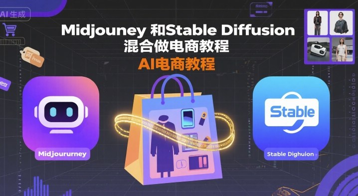 Midjourney和Stable Diffusion混合做电商教程-ai电商教程-网创之家