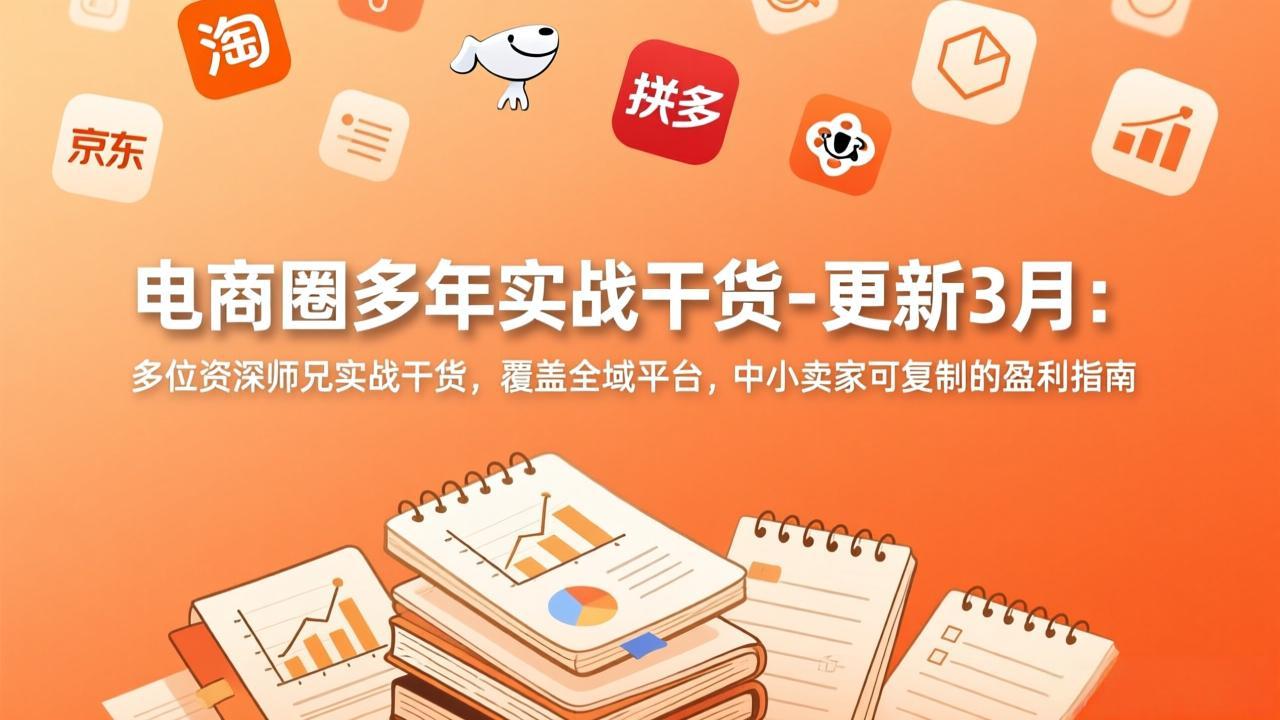 电商圈多年实战干货-更新3月：多位资深师兄实战干货，覆盖全域平台，中小卖家可复制的盈利指南-网创之家