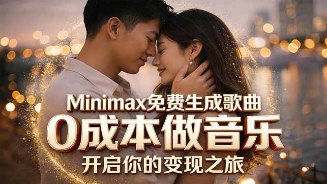Minimax免费生成歌曲实测！0成本做音乐，说唱流行Lofi一键生成-网创之家