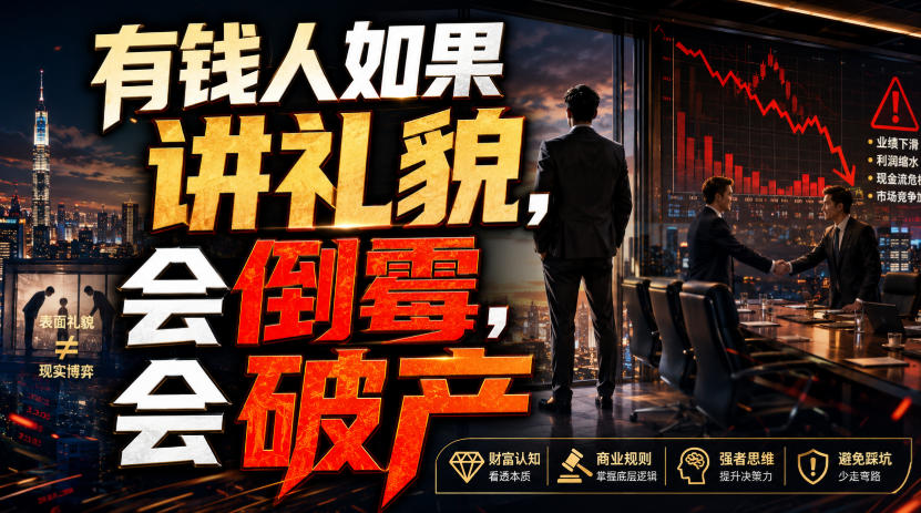 付费文章:有钱人如果讲礼貌,会倒霉,会破产-网创之家