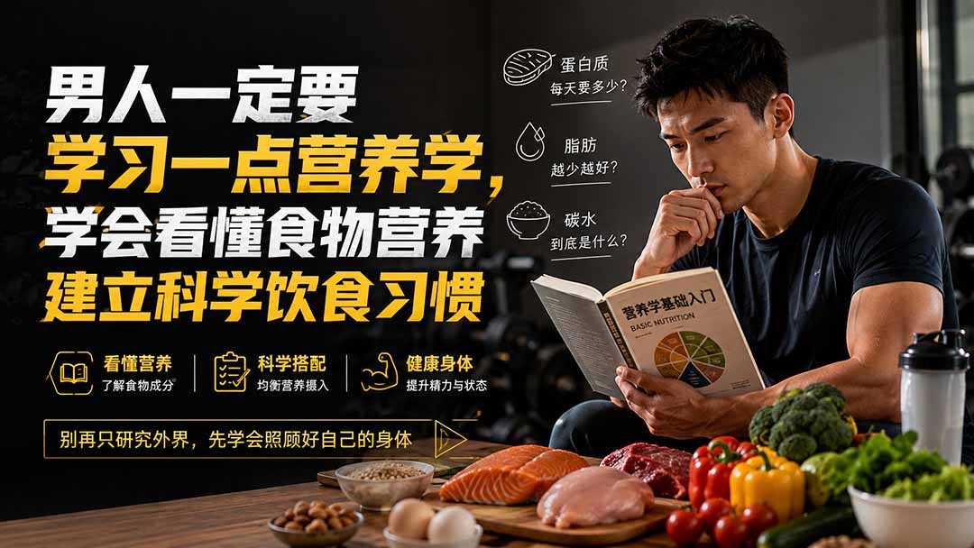 付费文章：男人一定要学习一点营养学，学会看懂食物营养建立科学饮食习惯-网创之家