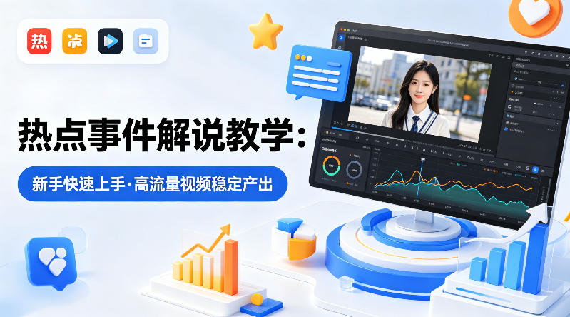 某大V的热点事件解说教学，新手也能快速上手，稳定产出高流量解说视频-网创之家