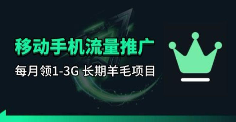 手机流量领取推广_每月一轮，刚需类的长期项目-网创之家