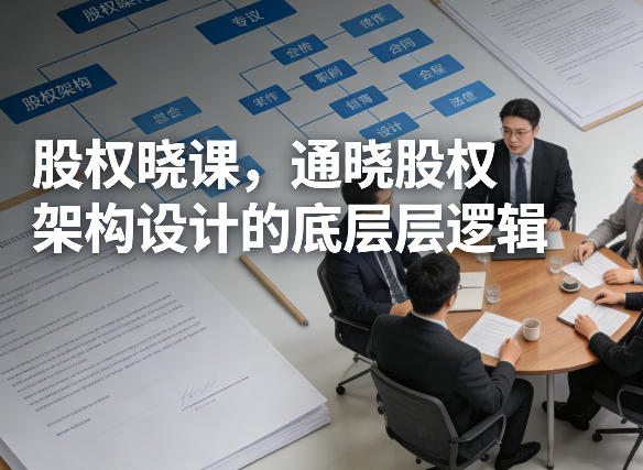 股权晓课，通晓股权架构设计的底层逻辑-网创之家