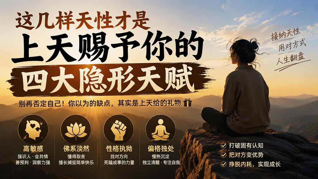 付费文章：这几样天性才是上天赐予你的四大隐形天赋-网创之家