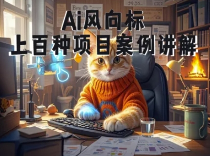 Ai风向标-附100种项目案例玩法-0基础小白到大神ai视频商业应用教学-网创之家