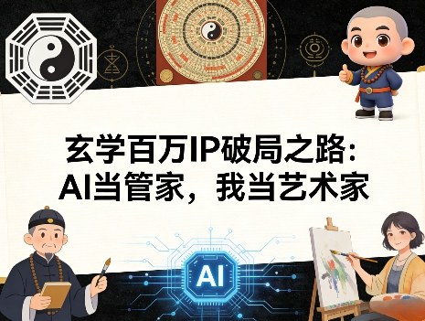 玄学百万IP破局之路：AI当管家，我当艺术家-网创之家