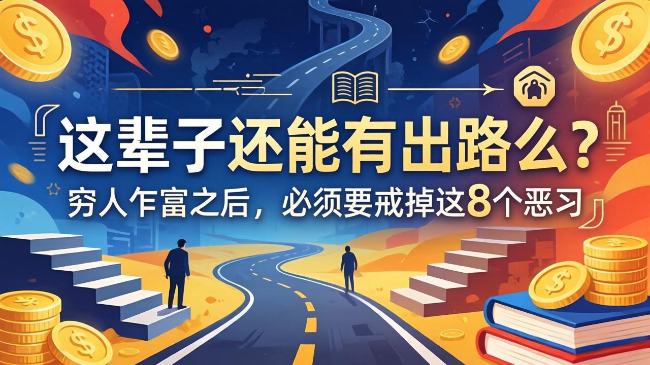 关于人生两篇付费文章【这辈子还能有出路么？】【穷人乍富之后，必须要戒掉这8个恶习】-网创之家