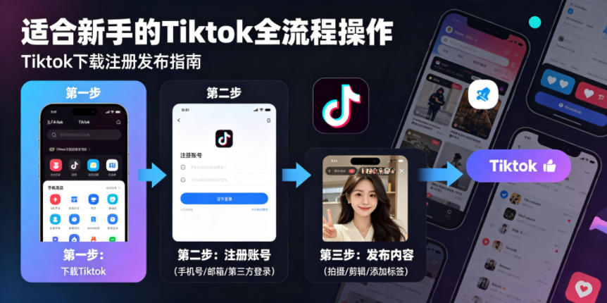 Tiktok下载注册发布，适合新手的Tiktok全流程操作-网创之家