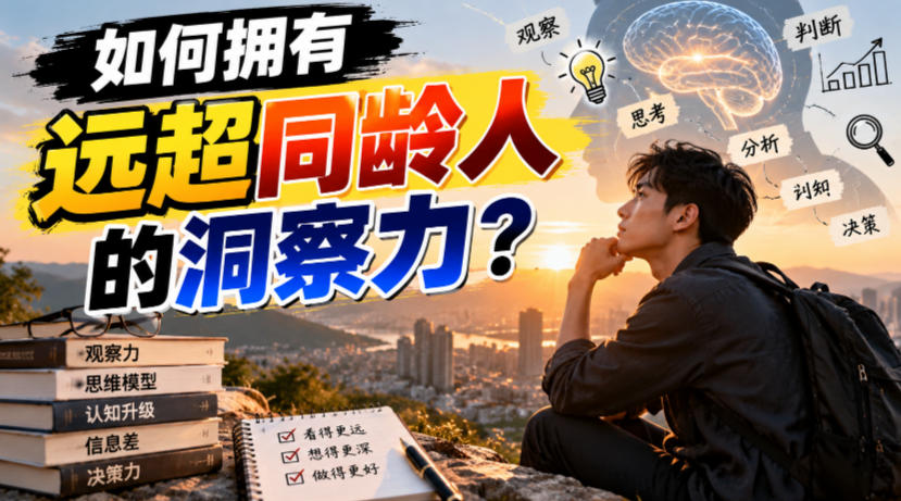 付费文章：如何拥有远超同龄人的洞察力？-网创之家
