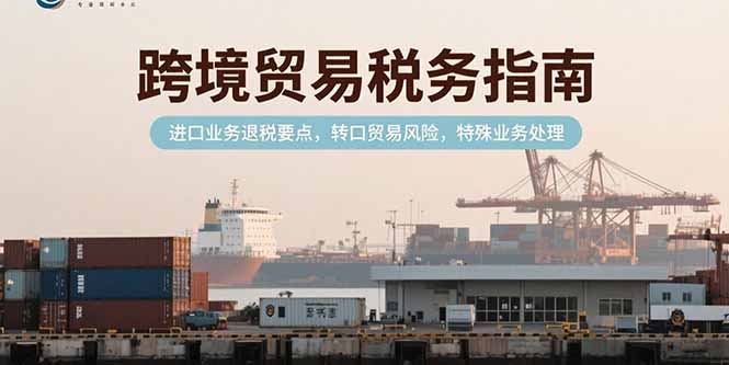 跨境贸易税务指南,进口业务退税要点,转口贸易风险,特殊业务处理-网创之家