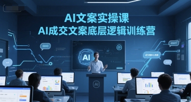 AI文案实操课，AI成交文案底层逻辑训练营-网创之家