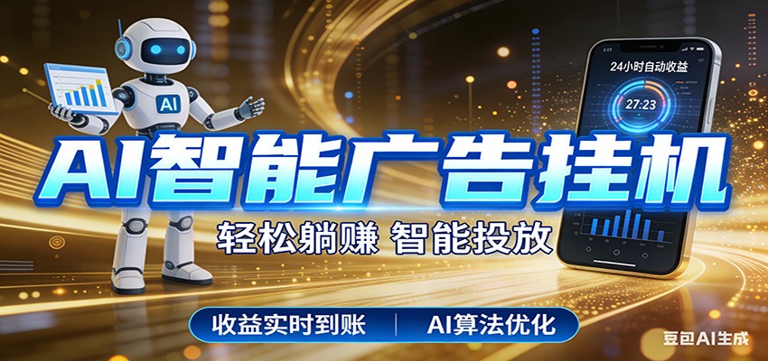 智能广告挂机新时代，利用碎片化时间实现稳定被动收益，AI帮你持续盈利-网创之家