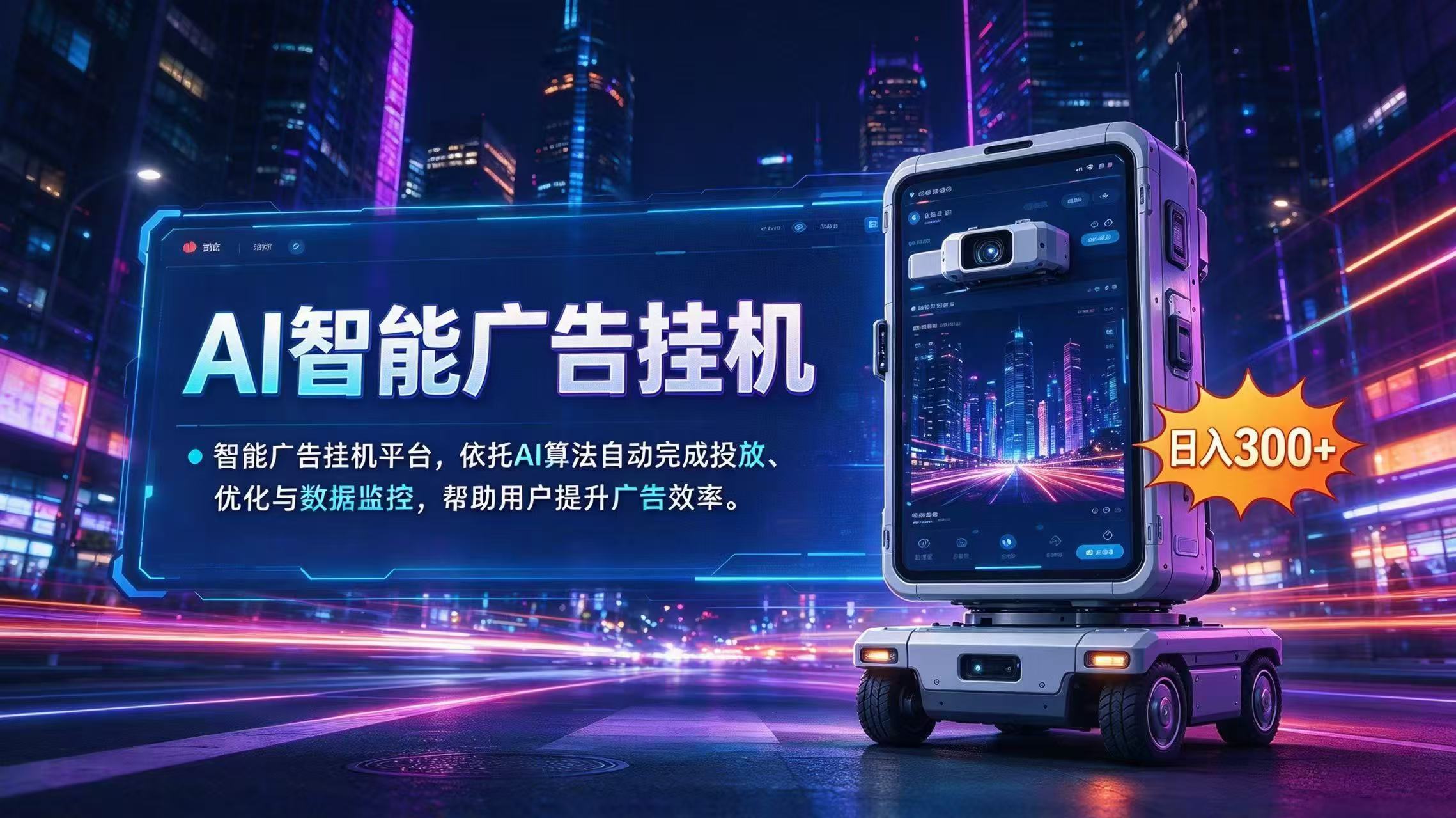 AI 智能广告挂机｜AI 自动运行，轻松托管广告任务-网创之家