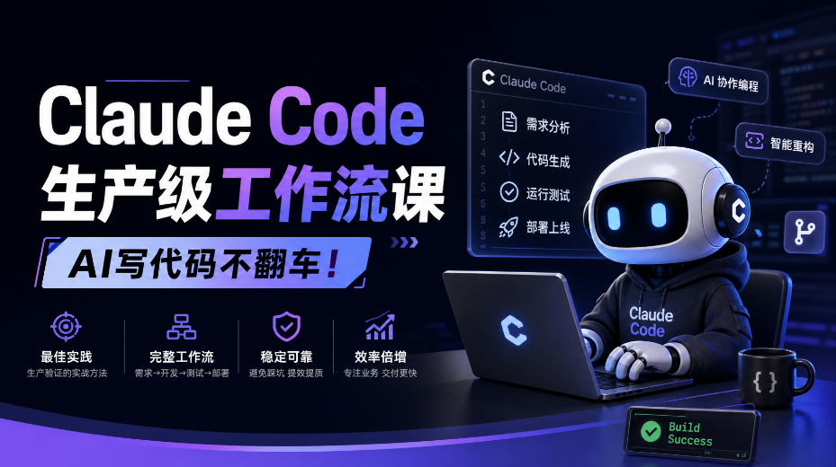 Claude Code生产级工作流课，AI写代码不翻车！【原创双语字幕】-网创之家