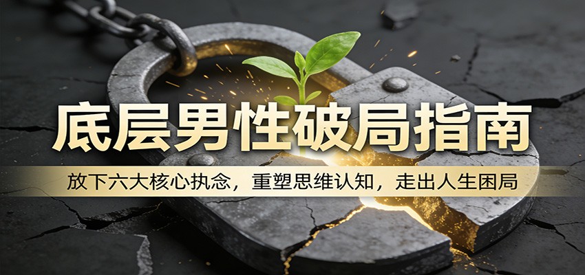 底层男性破局指南：放下六大核心执念，重塑思维认知，走出人生困局-网创之家